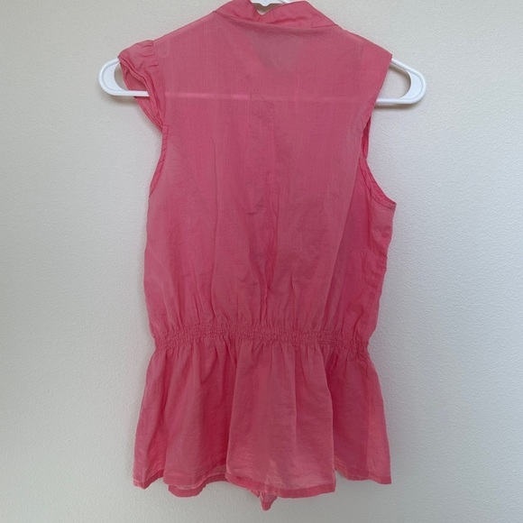 Pink Ruffled Sleeveless Top - Picture 2 of 2